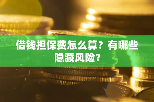 济南借钱担保费怎么算？有哪些隐藏风险？