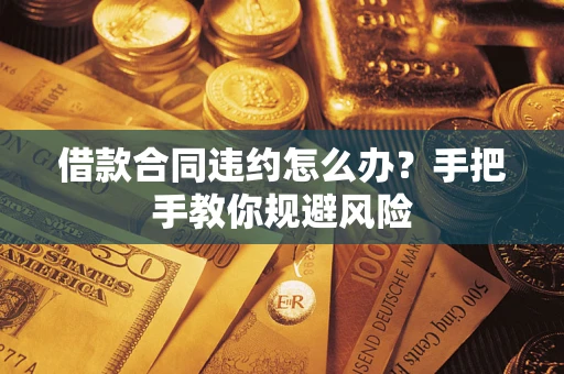 济南借款合同违约怎么办？手把手教你规避风险