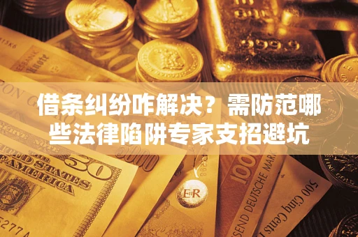 济南借条纠纷咋解决？需防范哪些法律陷阱专家支招避坑