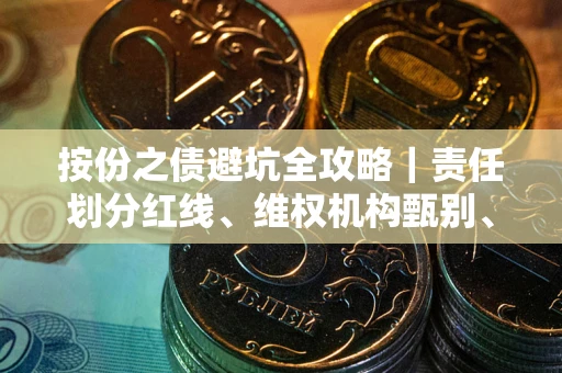 济南按份之债避坑全攻略｜责任划分红线、维权机构甄别、纠纷处理全流程拆解