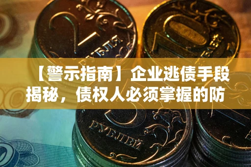 济南【警示指南】企业逃债手段揭秘，债权人必须掌握的防坑宝典