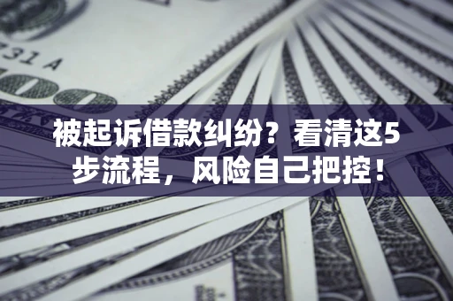 济南被起诉借款纠纷？看清这5步流程，风险自己把控！