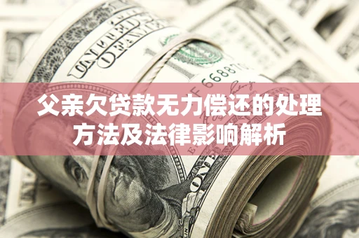 济南父亲欠贷款无力偿还的处理方法及法律影响解析