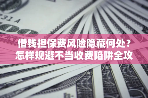 济南借钱担保费风险隐藏何处？怎样规避不当收费陷阱全攻略！